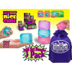 Alternative view of Nice Cube Translucent NeeDoh – 3 Pack (Purple/Pink/Blue)